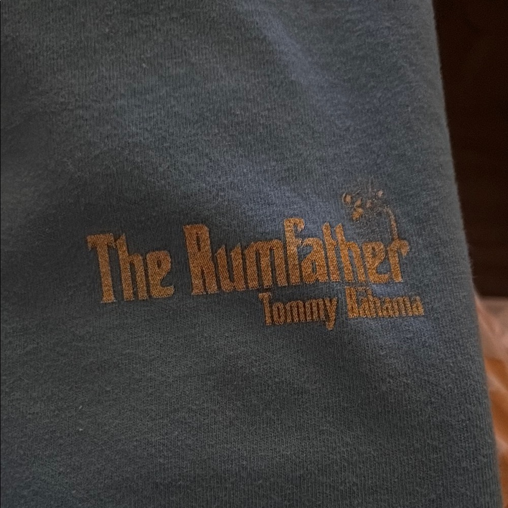 Tommy Bahama Blue Tee with Gold Logo